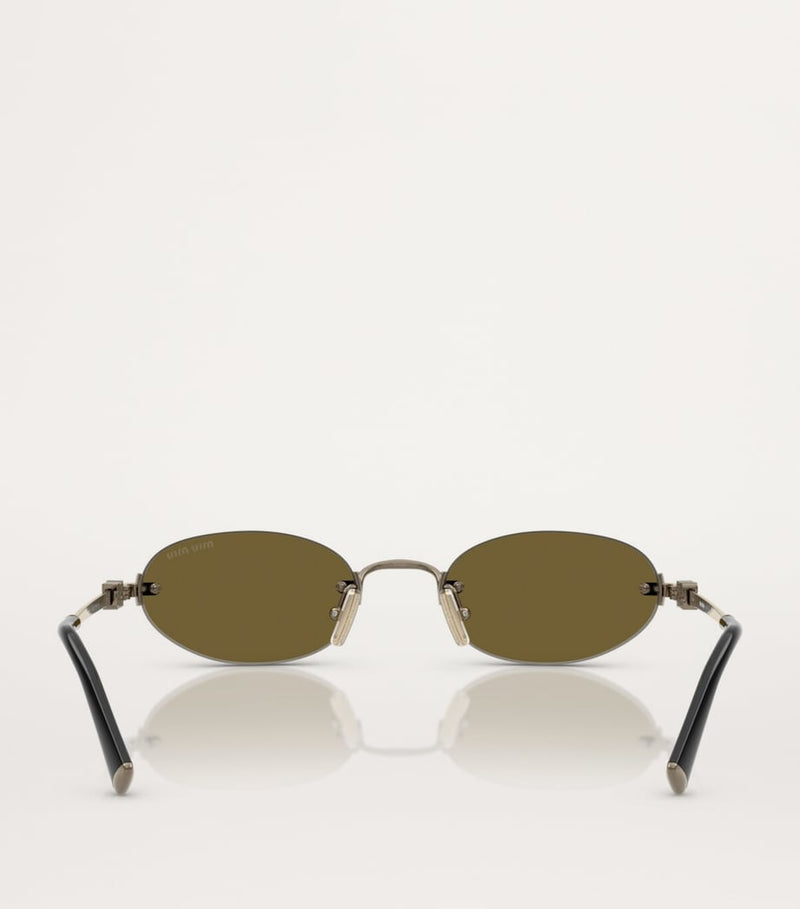 Miu Miu oval metal sunglasses, imported from the UK