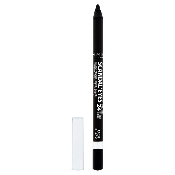 Rimmel Scandal'Eyes Waterproof Kohl Eyeliner, Black, 1.3g GOODS Superdrug   