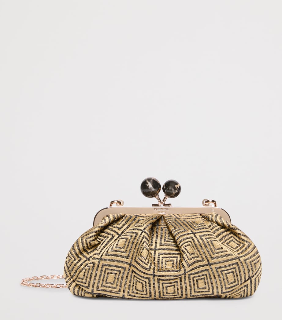 Weekend Max Mara Pasticcino gewebte Jacquard Clutch, importiert aus dem Vereinigten Königreich