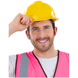 Smiffys yellow adjustable builders helmet, imported from the UK
