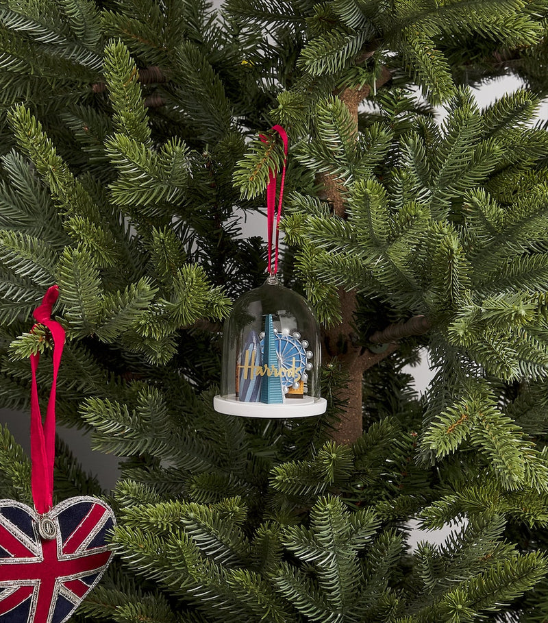 Harrods glass London skyline dome tree decoration 9cm - British product