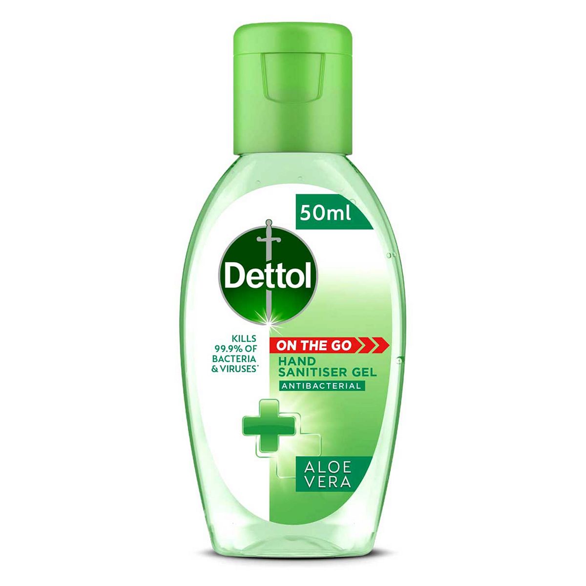 Dettol Antibacterial Hand Sanitiser - Aloe Vera Gel - 50ml GOODS Boots   