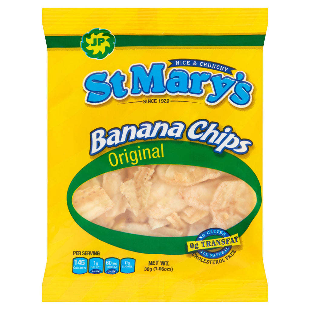 St Marys Banana Chips 30g