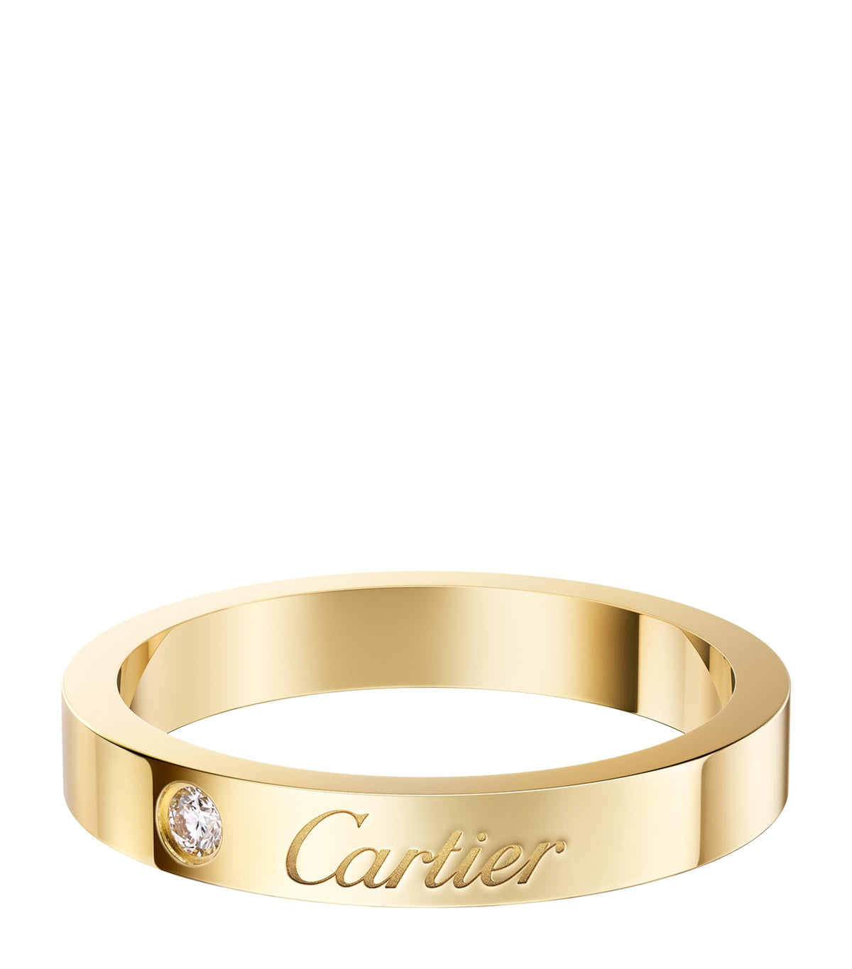 Cartier C de Cartier wedding ring 18k yellow gold diamond (British brand)