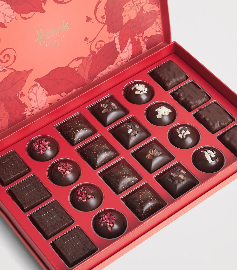 Harrods dark chocolate 24-piece collection with assorted flavours 195g, UK version