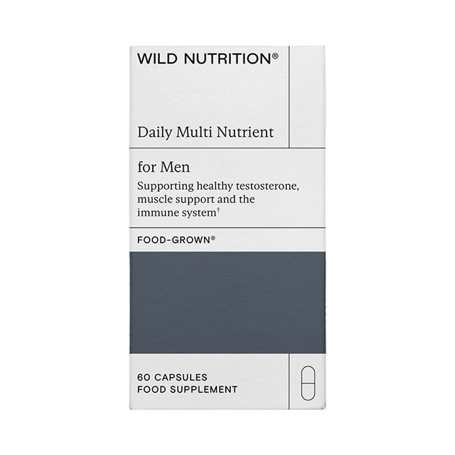 Wild Nutrition Men's Daily Multi 60 capsules (British brand)