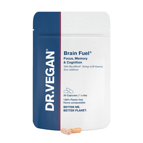 DR.VEGAN Brain Fuel supplement 30 capsules, UK version