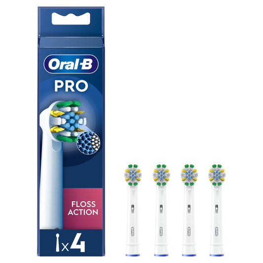 Oral-B Floss Action Replacement Electric Toothbrush Heads x4 electric & battery toothbrushes Sainsburys   