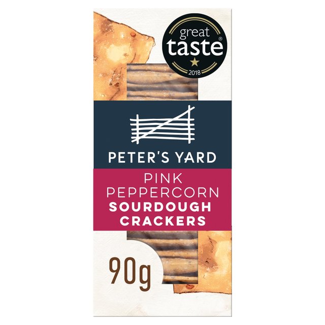 Peter's Yard Pink Peppercorn Sourdough Crackers   90g GOODS M&S   