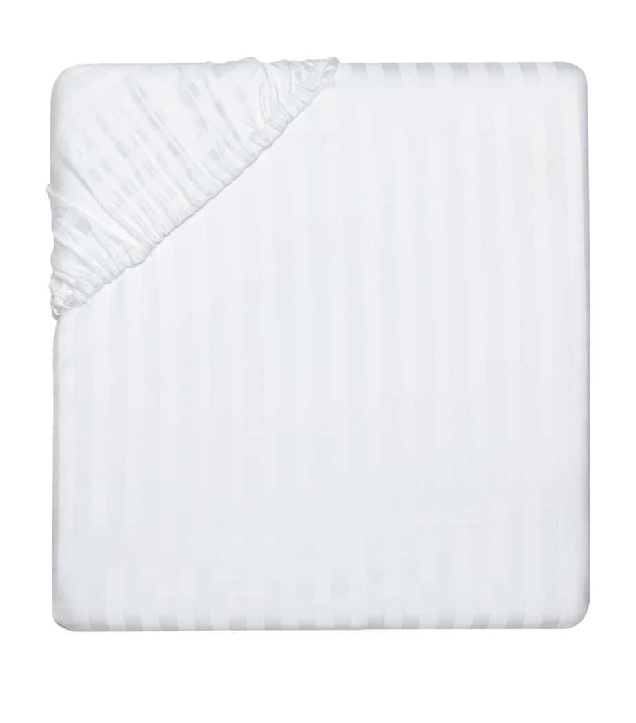 Pratesi Raso Rigato Super King Fitted Sheet (180cm x 200cm)