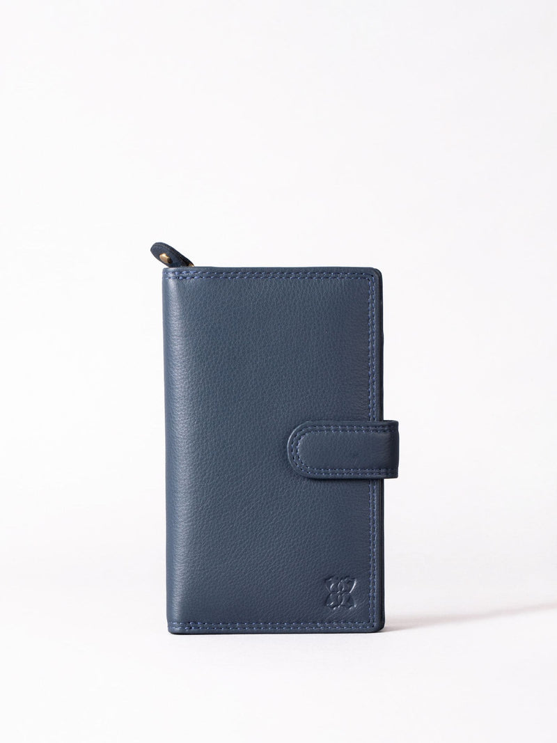 Lakeland Leather Black Medium Tab Purse