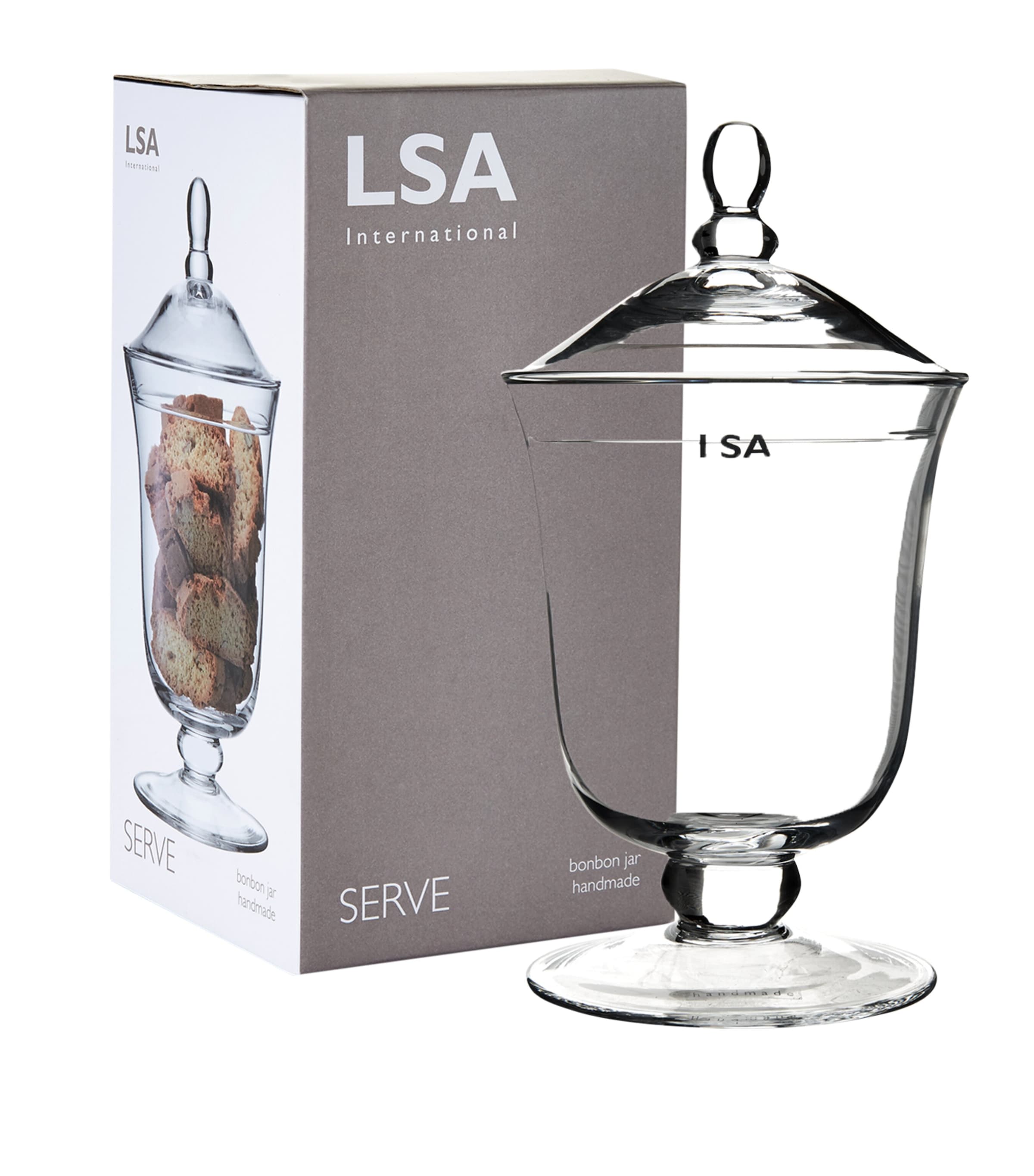 LSA International Glass Bonbon Jar, UK version