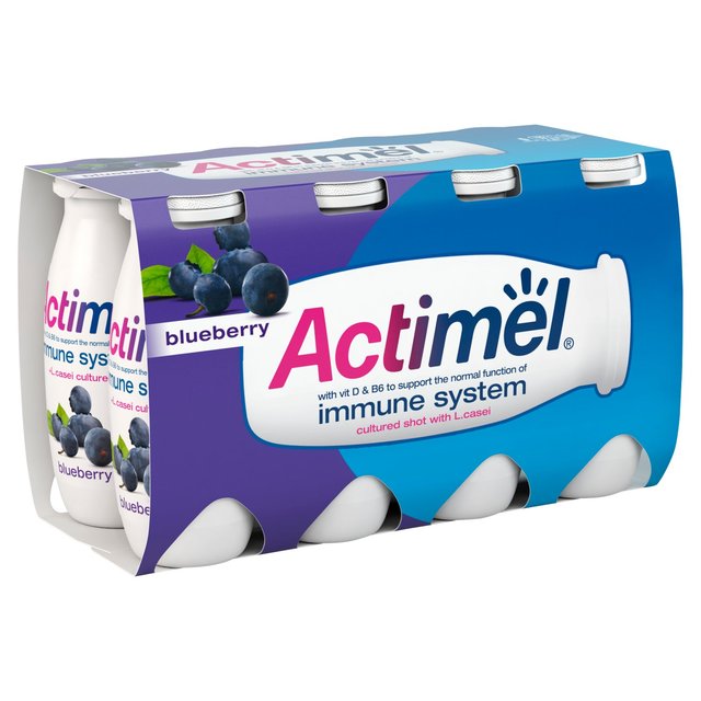 Actimel Blueberry Cultured Yoghurt Drink   8 x 100g GOODS M&S   