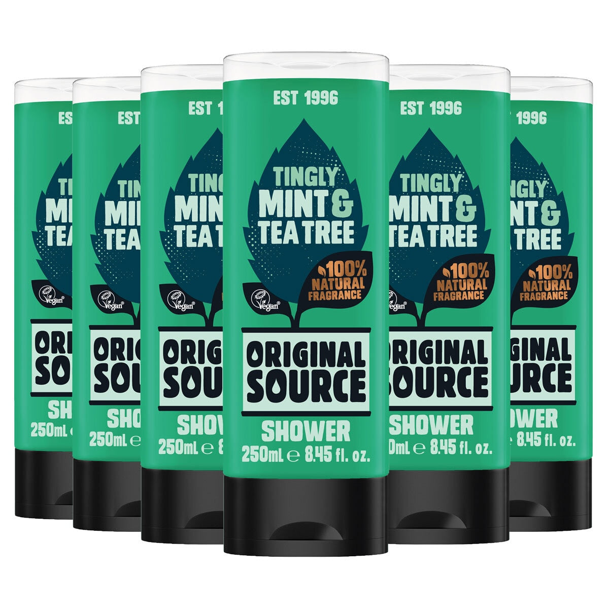 Original Source Mint and Tea Tree Shower Gel 6x250ml (British brand)
