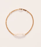 Suzanne Kalan rose gold diamond bar bracelet 18cm, UK version