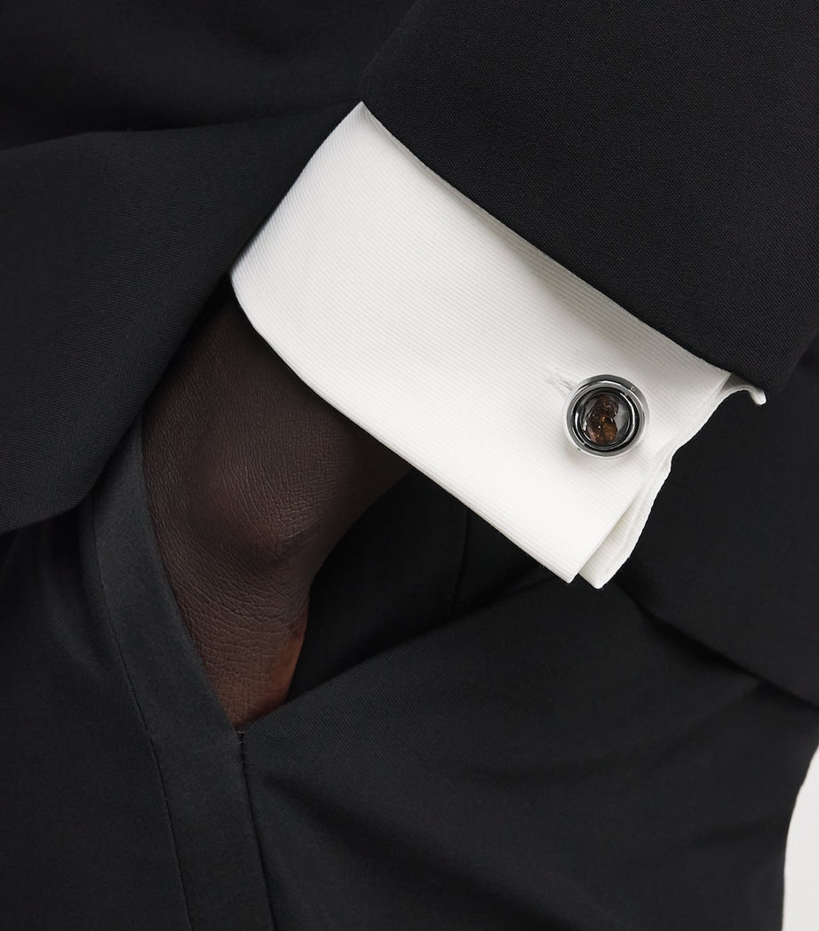 Tateossian meteorite cufflinks - British product