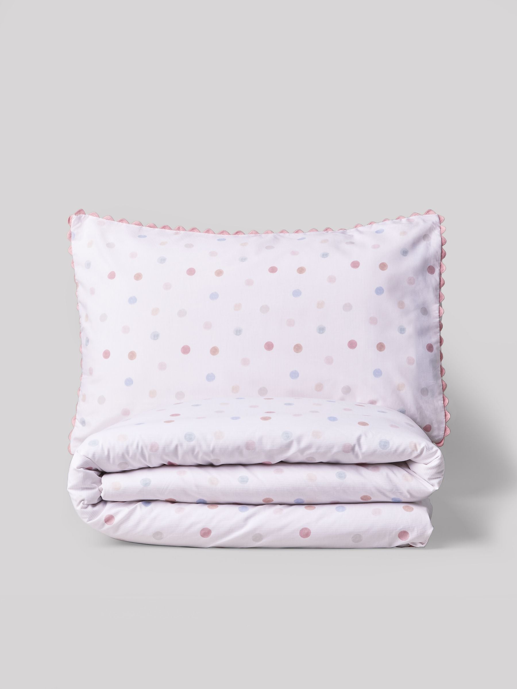 Sage green gingham reversible duvet cover and pillowcase set, imported from the UK