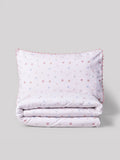 Sage green gingham reversible duvet cover and pillowcase set, imported from the UK