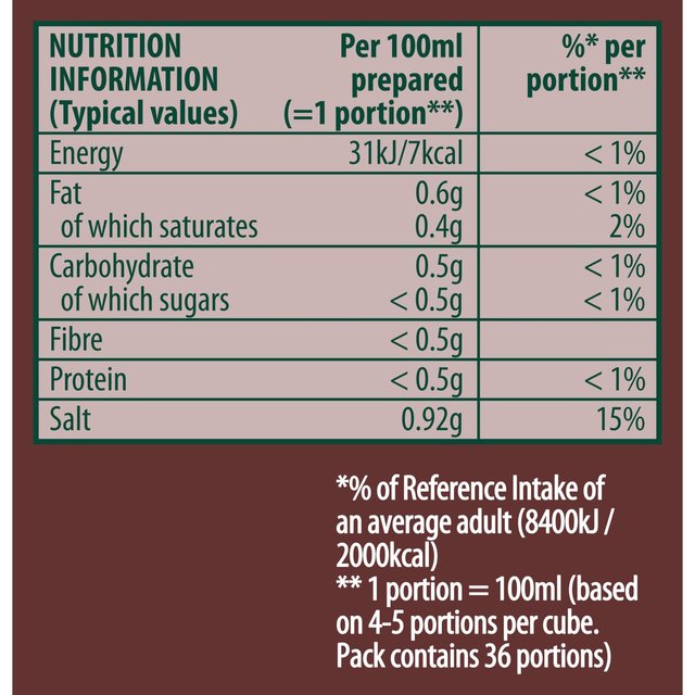 Knorr 8 Rich Beef Stock Cubes   8 x 10g