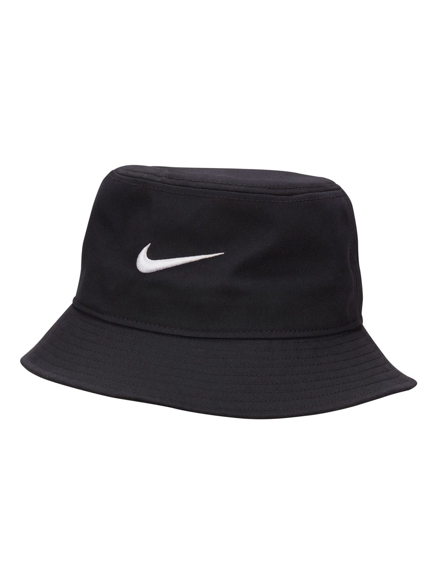 Nike black bucket hat with Swoosh logo - British product