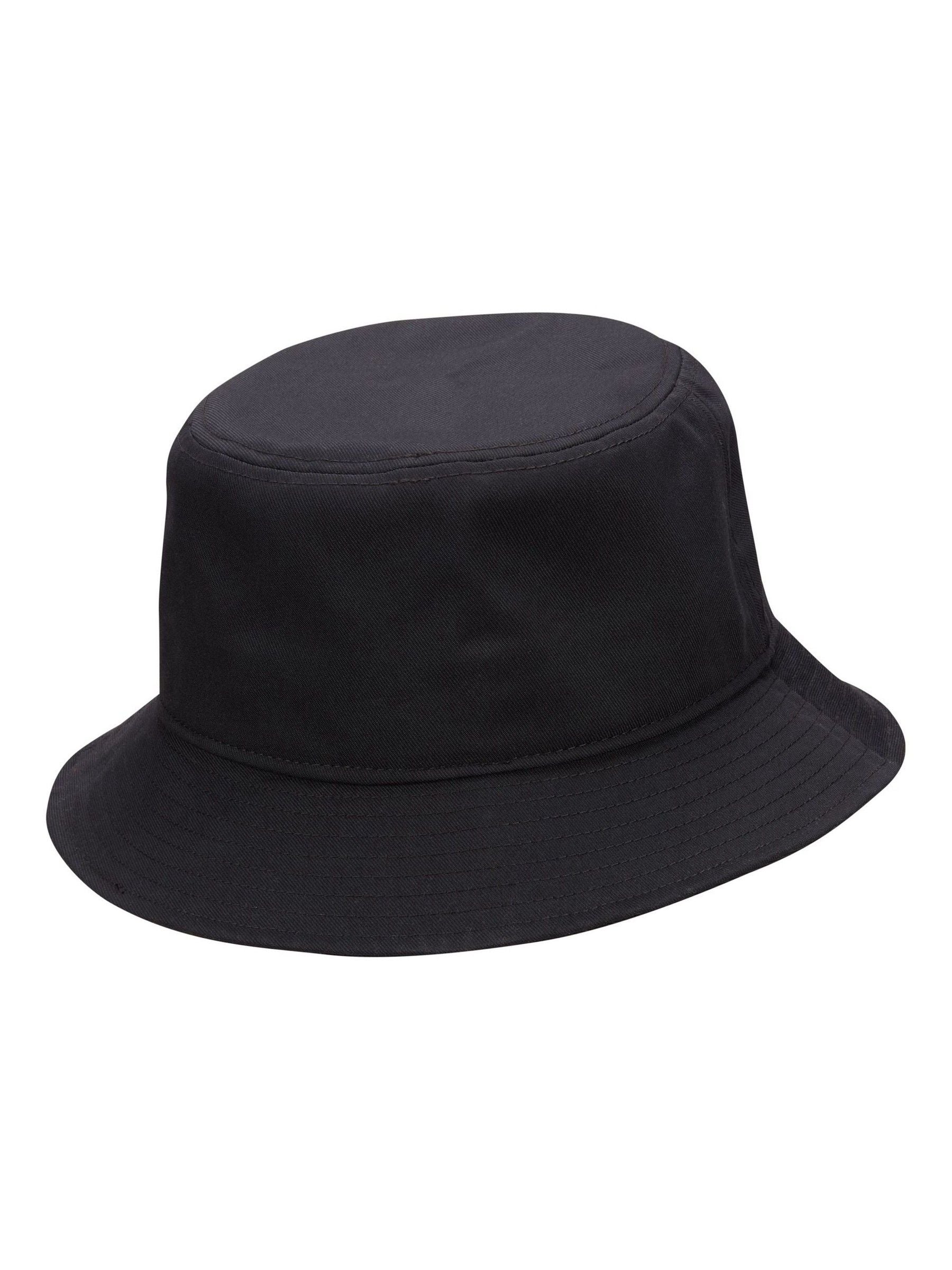 Nike black bucket hat with Swoosh logo - British product