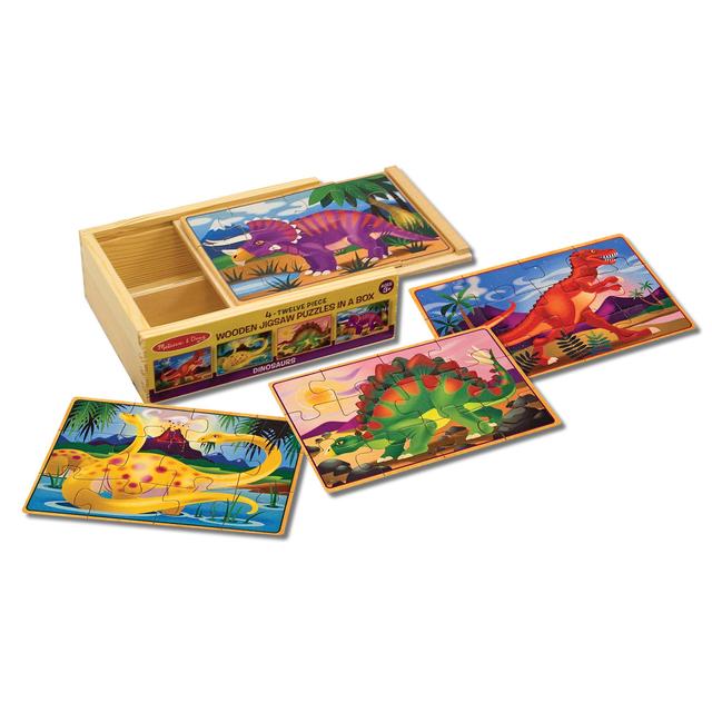 Melissa & Doug Dinosaurs Puzzles in a Box 3yrs+ GOODS M&S   