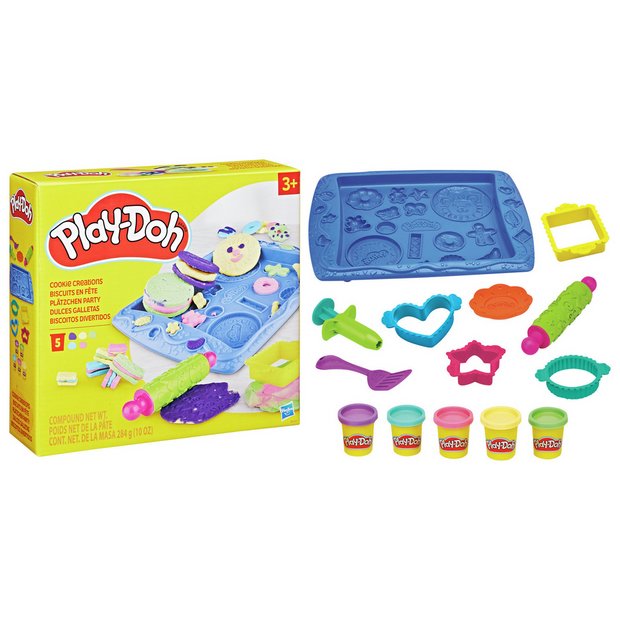 Play-Doh Sweet Shoppe Cookie Creations baking set with 5 tubs, imported from the UK