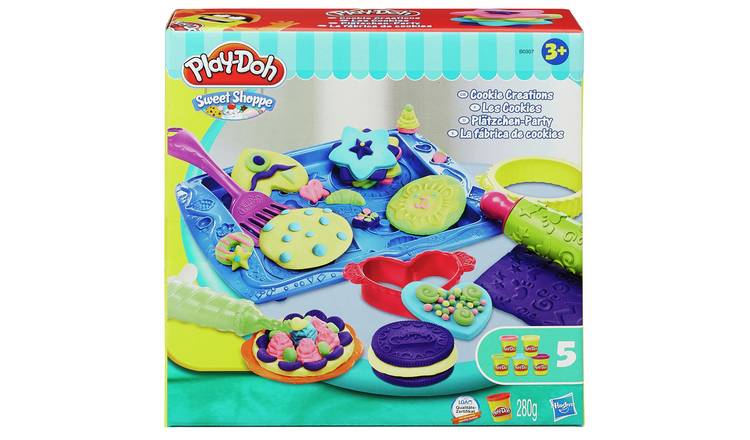 Play-Doh Sweet Shoppe Cookie Creations baking set with 5 tubs, imported from the UK