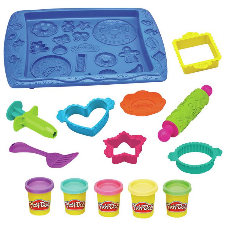 Play-Doh Sweet Shoppe Cookie Creations baking set with 5 tubs, imported from the UK