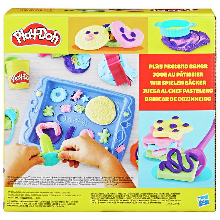 Play-Doh Sweet Shoppe Cookie Creations baking set with 5 tubs, imported from the UK