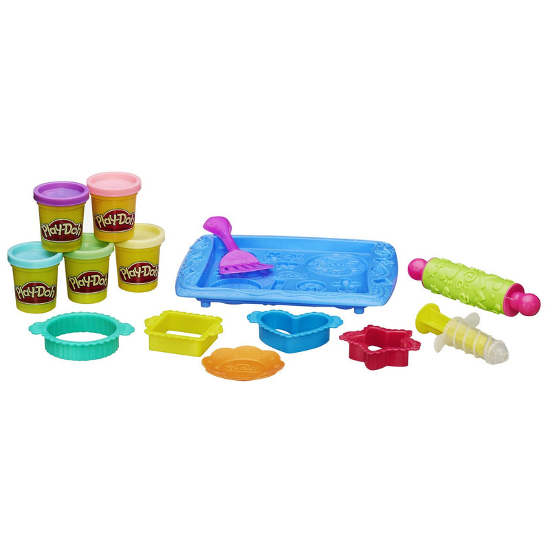 Play-Doh Sweet Shoppe Cookie Creations baking set with 5 tubs, imported from the UK