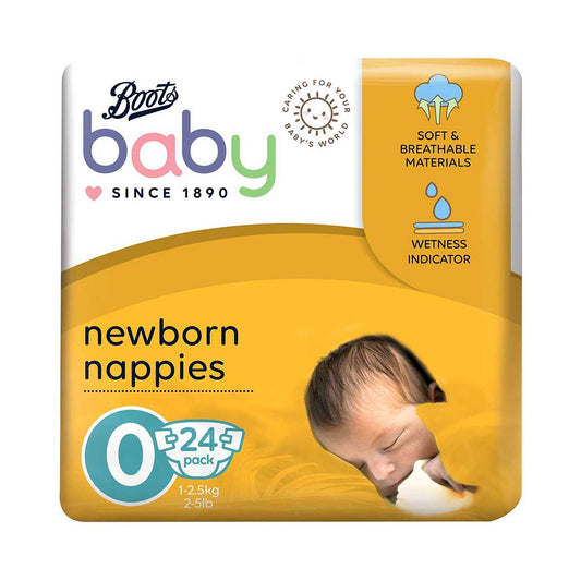 Boots Baby Nappies Premature size 0 24s Baby Accessories & Cleaning Boots   