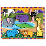 Melissa & Doug Safari Chunky Puzzle GOODS M&S   