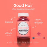 Lashilé Beauty Good Hair Vitamins Boost Sublime Hair Tutti Frutti Flavour 60 Vegan Gummies GOODS Holland&Barrett   