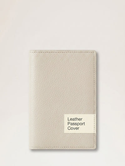 John Lewis Mulberry Leather Passport Cover, Taupe- Buy online at McGrocer