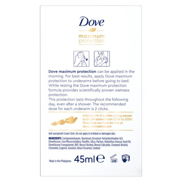 Dove Anti-Perspirant Cream Stick Original Clean 45ml GOODS Superdrug   