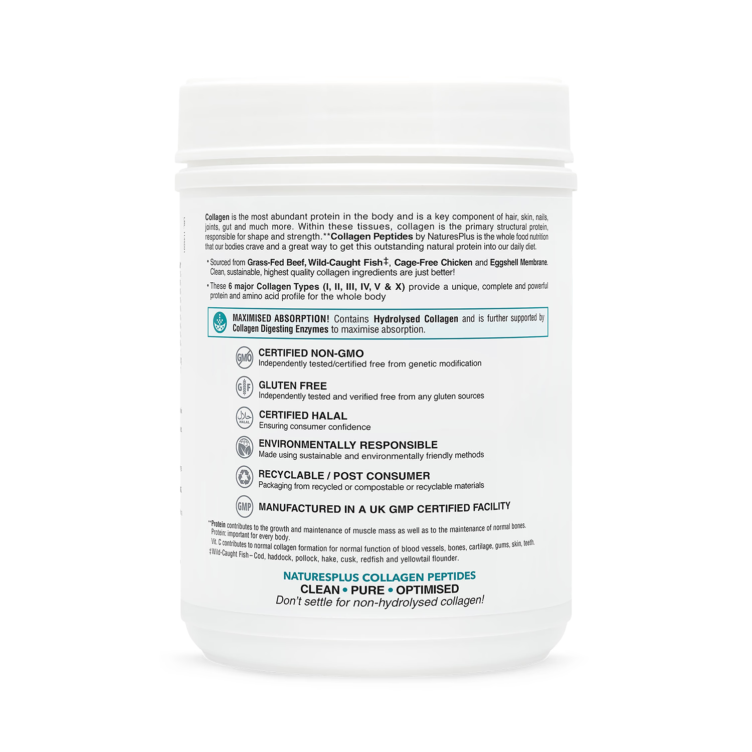NaturesPlus Collagen Powder with Vitamin C 588g, UK version