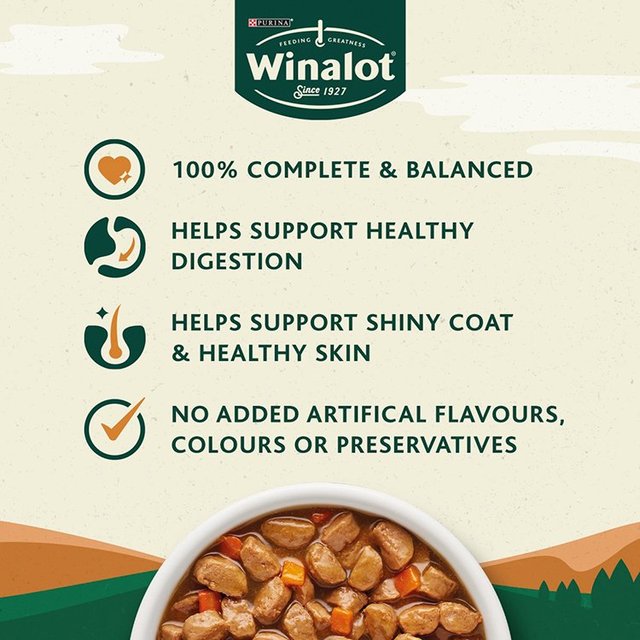 Winalot Meaty Chunks Mixed in Gravy Wet Dog Food   12 x 100g GOODS M&S   