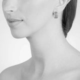 Cachet Maddy gold hoop clip on earrings 2cm, British product