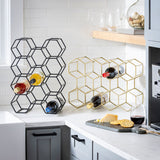 Evergreen iron wine rack 11 bottle honeycomb (British brand)