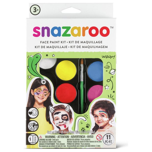 Snazaroo rainbow face paint kit 8 colours - British product
