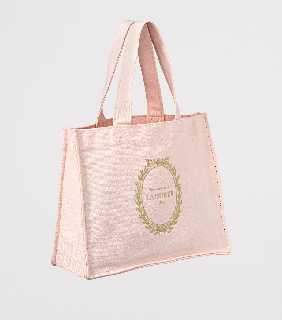 Ladurée mini organic cotton logo tote bag - British product