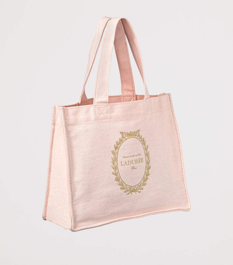 Ladurée mini organic cotton logo tote bag - British product