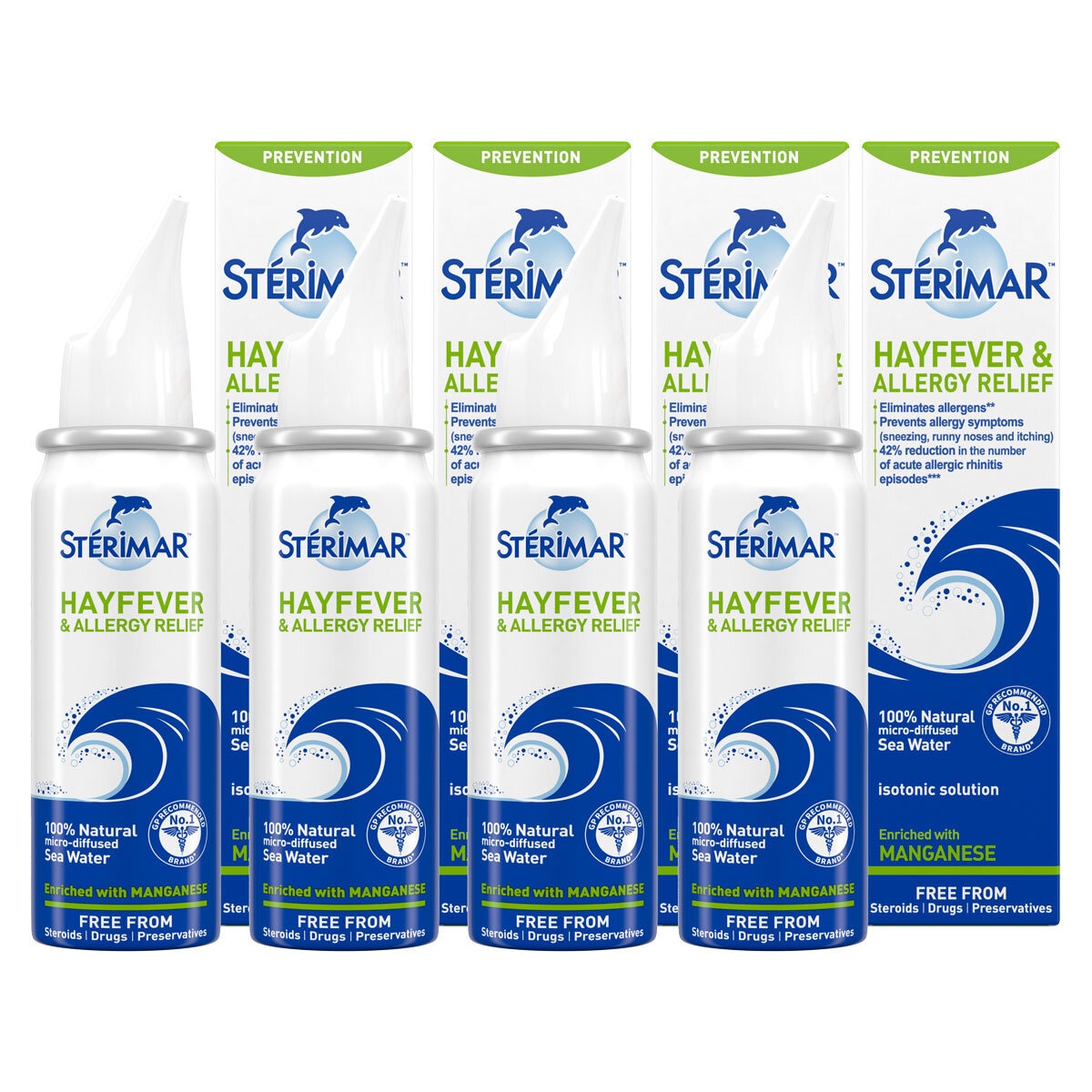 Sterimar Hayfever & Allergy Nasal Spray 4 x 50ml (British brand)