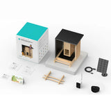 Birdfy bamboo bird feeder with solar panel and HD camera - British product