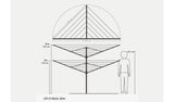 Brabantia Lift-O-Matic washing line 60m - British product
