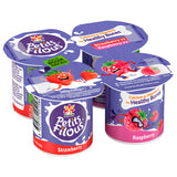 Petits Filous strawberry and raspberry yoghurt pots 4x85g, imported from the UK