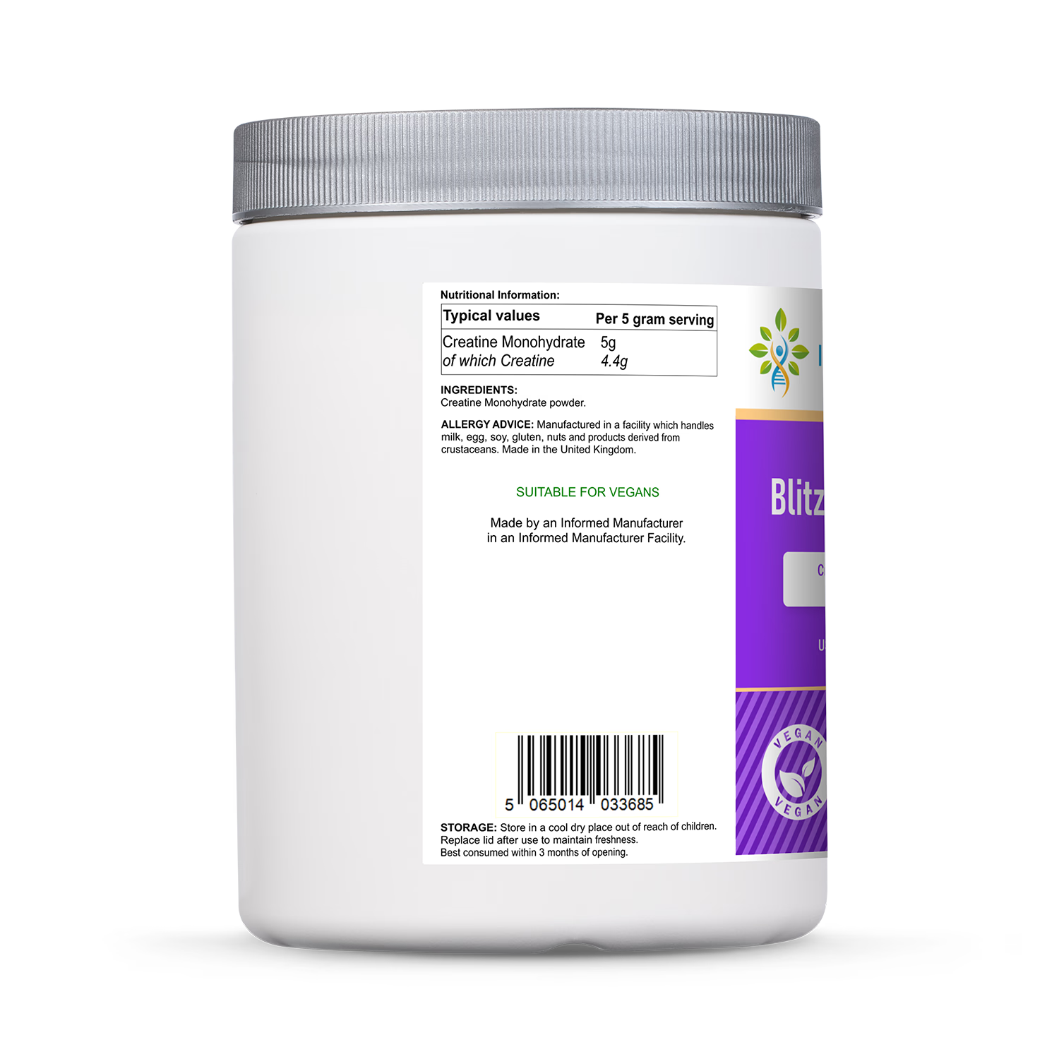 InfiniVit Blitz Creatine 500g (British brand)