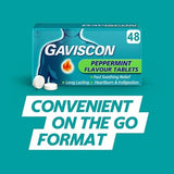 Gaviscon Tablets Heartburn & Indigestion Peppermint 48s GOODS Superdrug   