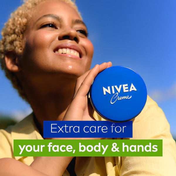 Nivea Creme Moisturiser for Face Hands Body 400ml, imported from the UK